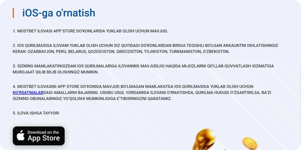Mostbet ilovada ro'yxatdan o'tish formasi - telefon raqami va promokod kiritish